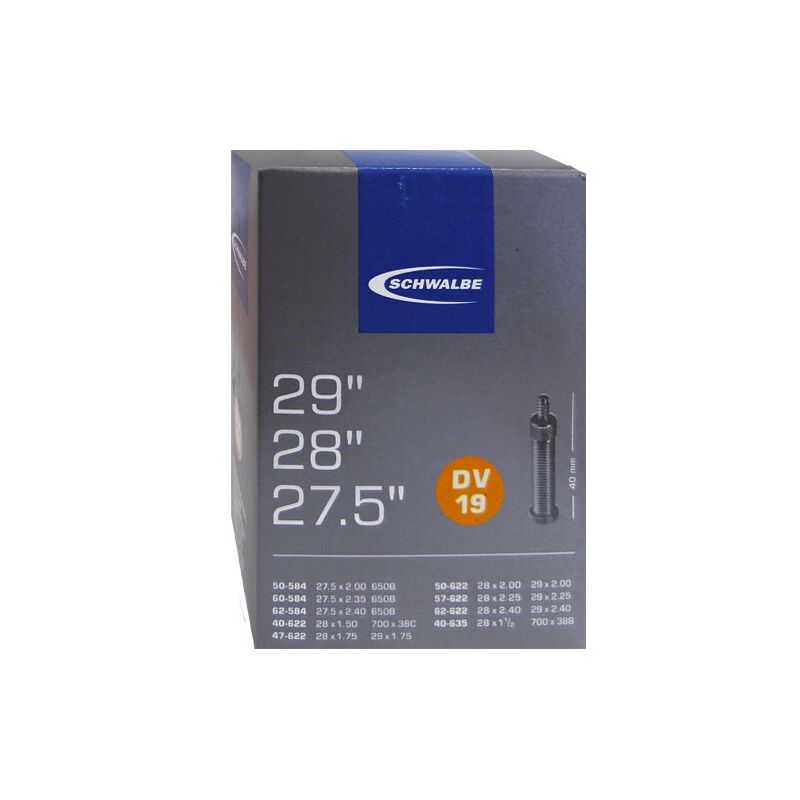 Schwalbe Air Plus Schlauch - No. 19-AP | 28/29 - 40/62-622 | AV 40mm Schwalbe Air Plus Schlauch - No. 19-AP | 28/29 - 40/62-622 | AV 40mm