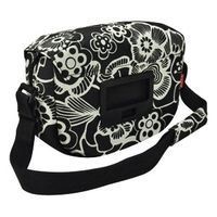 Klickfix Funbag Fleur schwarz, 4L, 25 x 19 x 8 cm