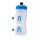 Fabric Trinkflasche 600ml, integrierter Flaschenhalter klar-blau
