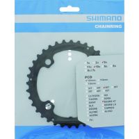 Shimano Kettenblatt Deore XT 4-Loch, 36 Z, 104mm, schwarz, FC-T780/ 781/ 551