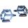 TAQ PE05 BMX Pedal silver 9/16" One-Piece Alloy, Crmo-Axle
