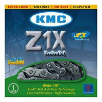 KMC Fahrrad Kette Z1X, 128 Glieder, für Elektroräder