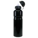Trinkflasche Alu 0,75 Liter, schwarz mit Deckel