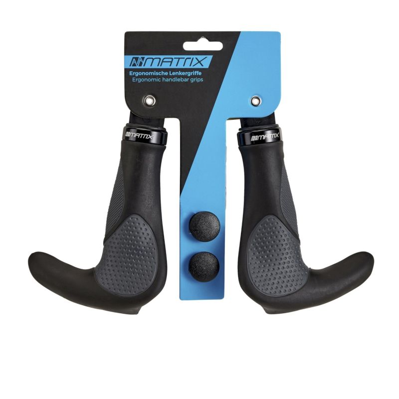 Matrix G15 Triple Density Griffe mit Bar Ends schwarz/ grau, 24,99