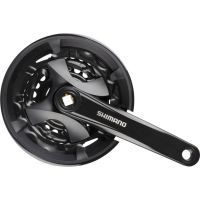 Shimano Kettenradgarnitur FC-MT101, 40/30/22 Zähne, 175mm, schwarz, 3x9