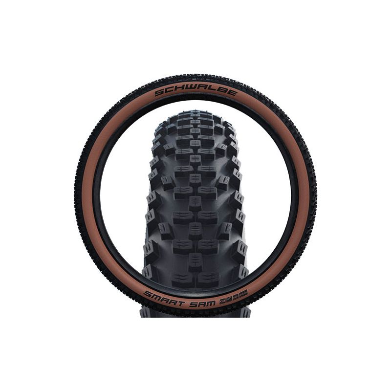 Pneu VTT Schwalbe Smart Sam Performance 57-622 (29 X 2,25) – Bronze Skin Reflex, Durable Et Polyvalent Route/terre