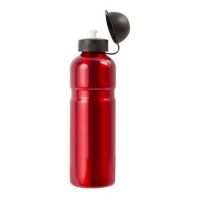 Trinkflasche ABO 750 Alu 0,75 Liter, mit Deckel rot