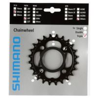 Shimano Kettenblatt Deore 4-Arm, 24 Zähne, LK 64mm, schwarz, FC-M522