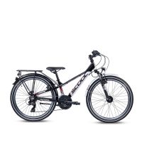 SCOOL troX EVO 24", 21-Gang, Black/ Red